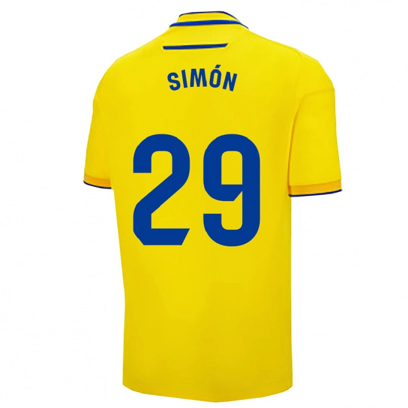 Danxen Kobiety Luis Simón #29 Żółto-Granatowy Domowa Koszulka 2025/26 Koszulki Klubowe