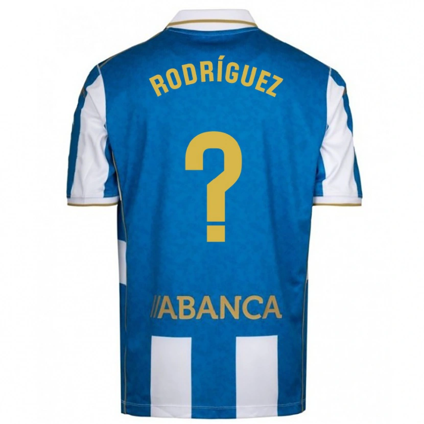 Danxen Kobiety Carlos Rodríguez #0 Biało-Niebieski Domowa Koszulka 2025/26 Koszulki Klubowe