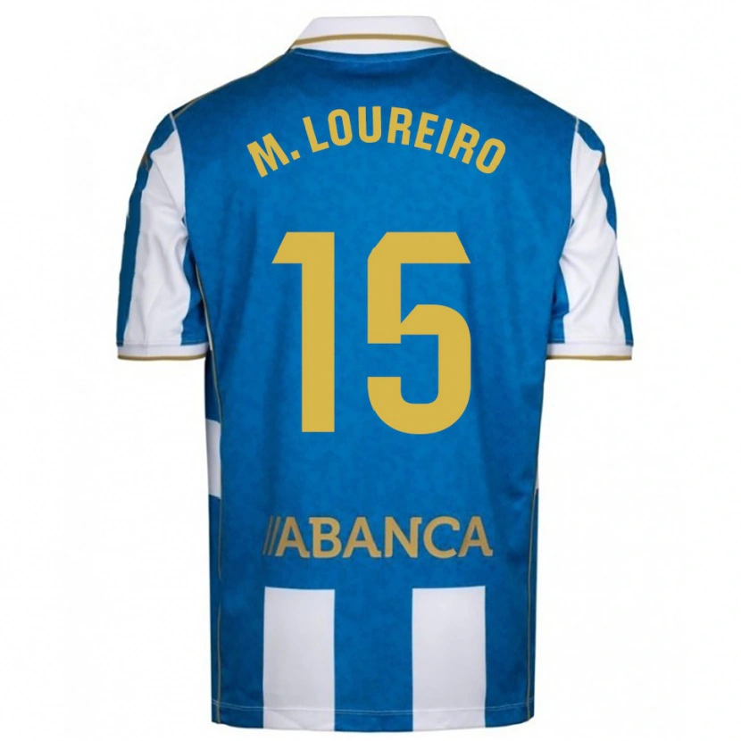 Danxen Kobiety Miguel Loureiro #15 Biało-Niebieski Domowa Koszulka 2025/26 Koszulki Klubowe