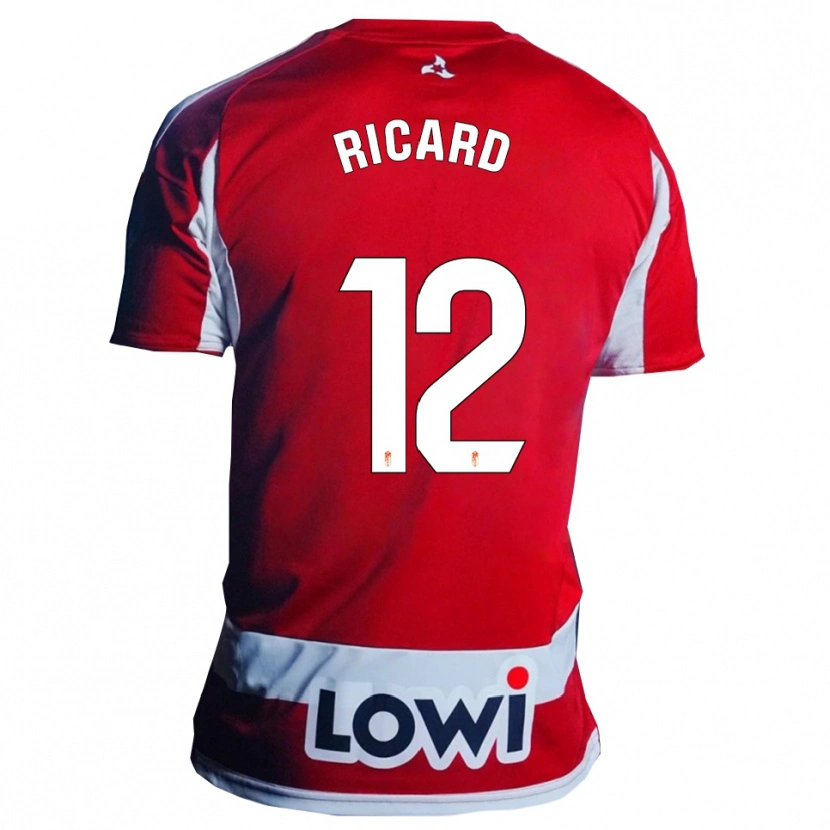 Danxen Kobiety Ricard Sanchez #12 Czerwono-Biały Domowa Koszulka 2025/26 Koszulki Klubowe