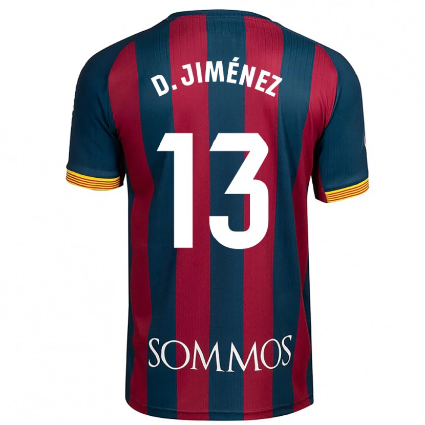 Danxen Kobiety Dani Jiménez #13 Granatowo-Czerwony Domowa Koszulka 2025/26 Koszulki Klubowe