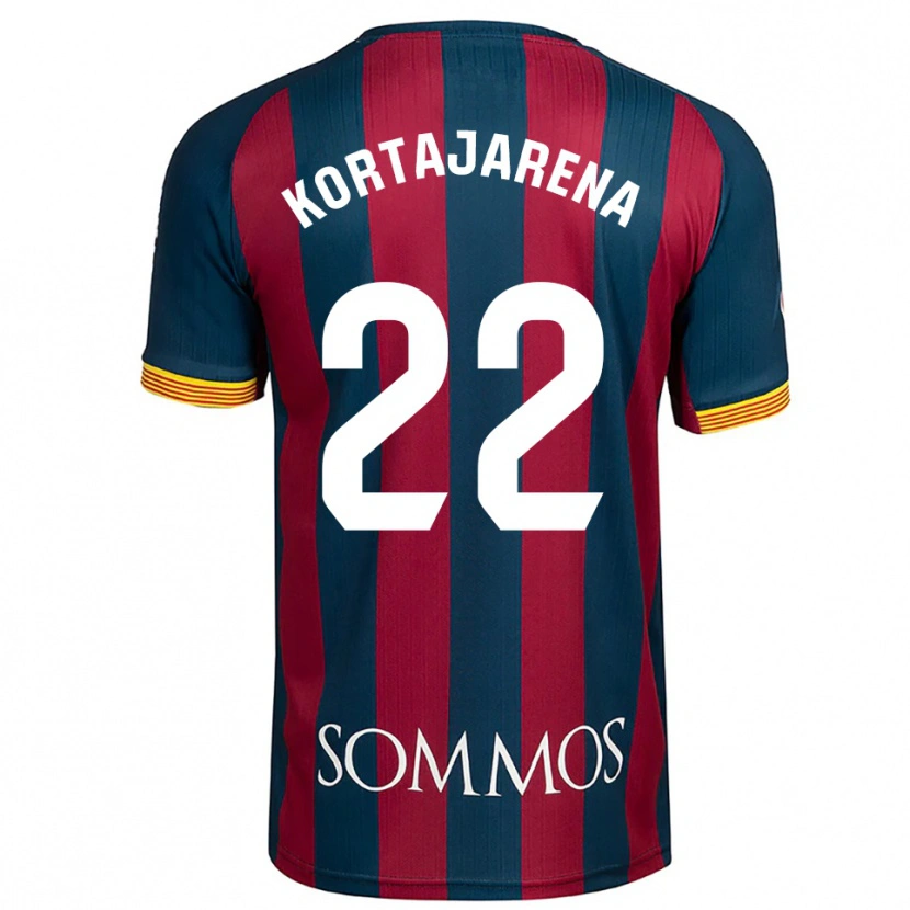 Danxen Kobiety Iker Kortajarena #22 Granatowo-Czerwony Domowa Koszulka 2025/26 Koszulki Klubowe