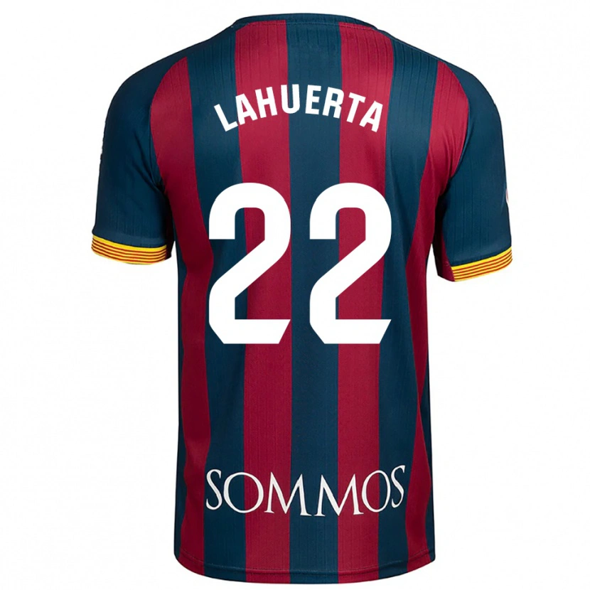 Danxen Kobiety Gema Lahuerta #22 Granatowo-Czerwony Domowa Koszulka 2025/26 Koszulki Klubowe