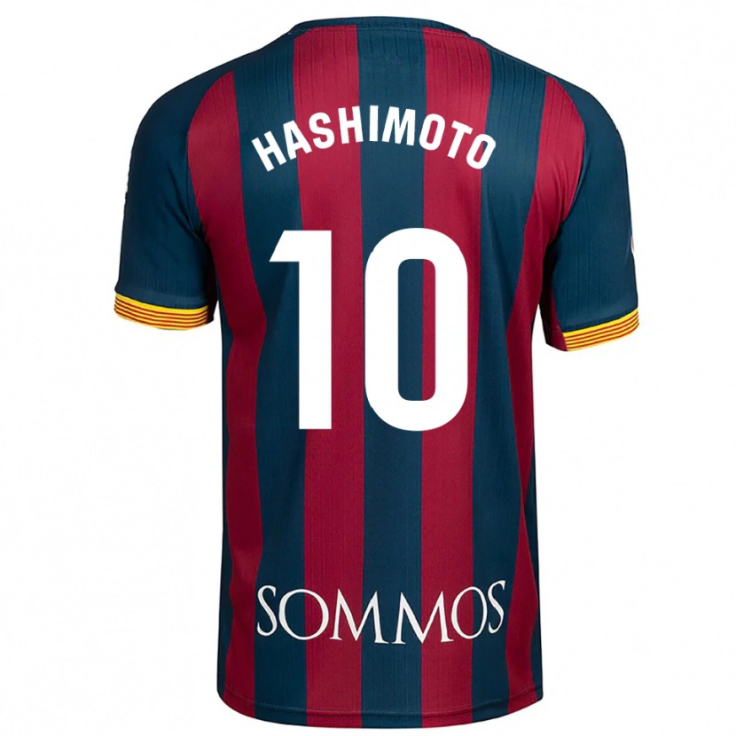 Danxen Kobiety Kento Hashimoto #10 Granatowo-Czerwony Domowa Koszulka 2025/26 Koszulki Klubowe