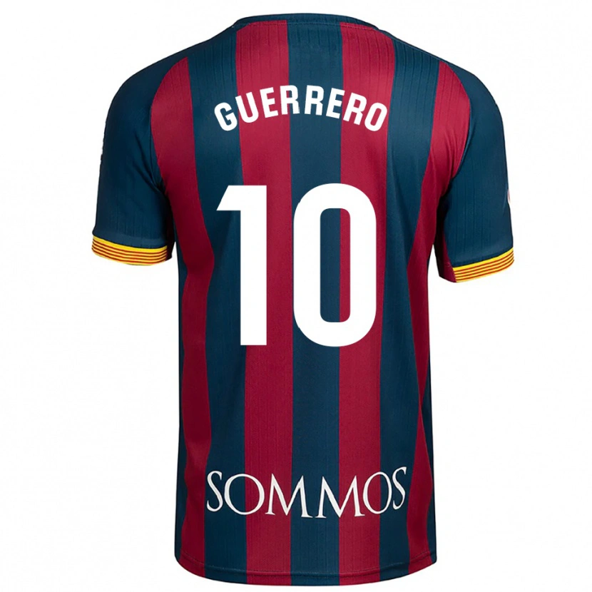 Danxen Kobiety Fernando Guerrero #10 Granatowo-Czerwony Domowa Koszulka 2025/26 Koszulki Klubowe