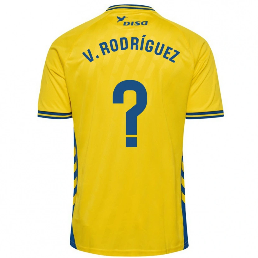 Danxen Kobiety Carlos Vicente Rodríguez #0 Żółto-Niebieski Domowa Koszulka 2025/26 Koszulki Klubowe