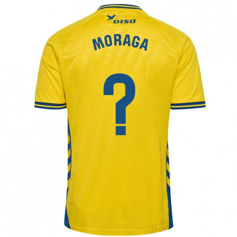Danxen Kobiety Marcos Moraga #0 Żółto-Niebieski Domowa Koszulka 2025/26 Koszulki Klubowe