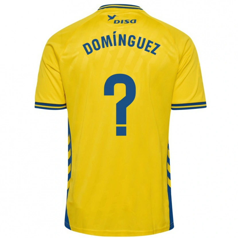 Danxen Kobiety Carlos Domínguez #0 Żółto-Niebieski Domowa Koszulka 2025/26 Koszulki Klubowe