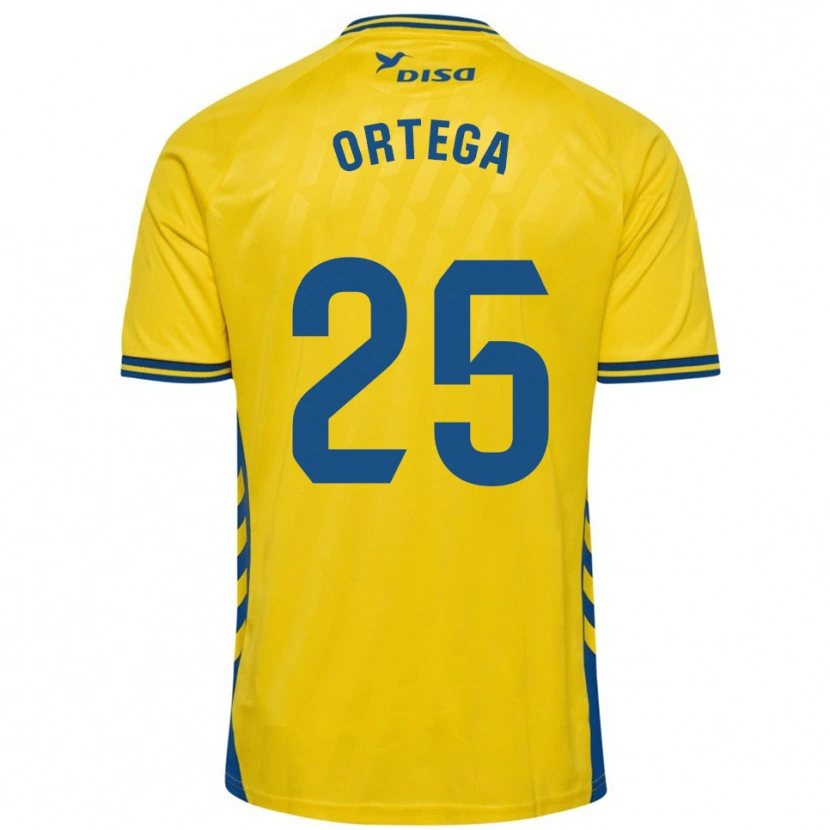 Danxen Kobiety Edián Ortega #25 Żółto-Niebieski Domowa Koszulka 2025/26 Koszulki Klubowe