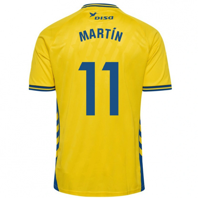 Danxen Kobiety Diego Martín #11 Żółto-Niebieski Domowa Koszulka 2025/26 Koszulki Klubowe