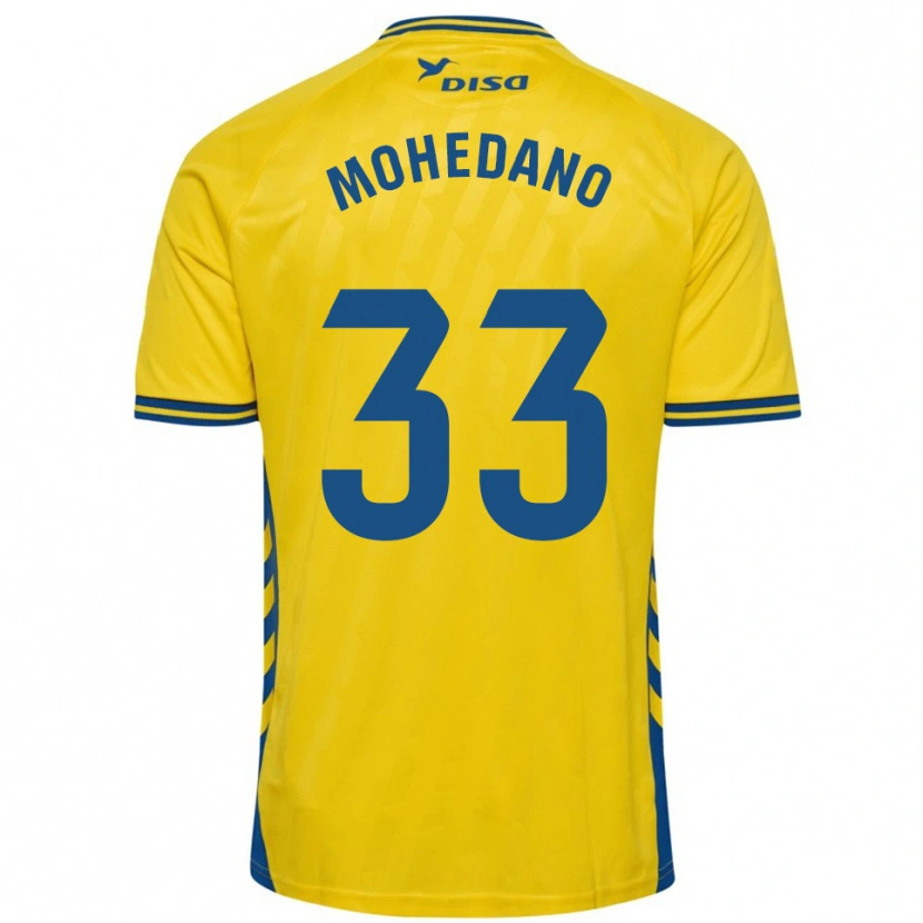 Danxen Kobiety Eduard Mohedano #33 Żółto-Niebieski Domowa Koszulka 2025/26 Koszulki Klubowe
