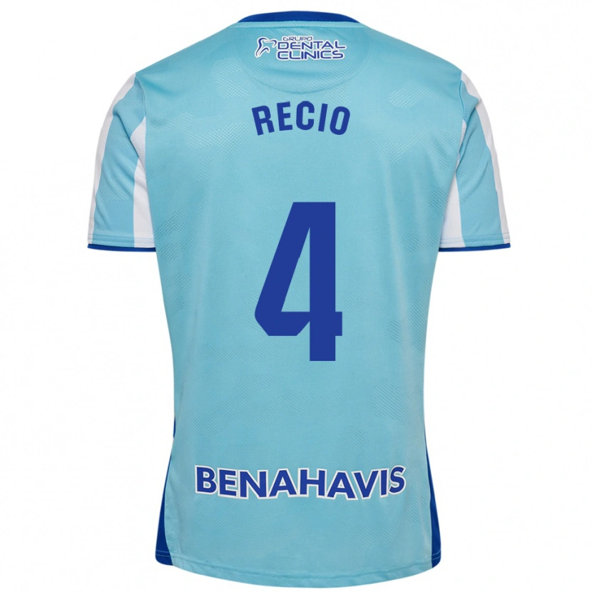 Danxen Kobiety Ángel Recio #4 Błękitno-Biały Domowa Koszulka 2025/26 Koszulki Klubowe