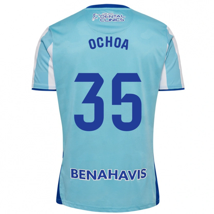 Danxen Kobiety Aarón Ochoa #35 Błękitno-Biały Domowa Koszulka 2025/26 Koszulki Klubowe