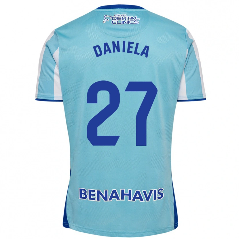 Danxen Kobiety Daniela Sáenz Parra #27 Błękitno-Biały Domowa Koszulka 2025/26 Koszulki Klubowe