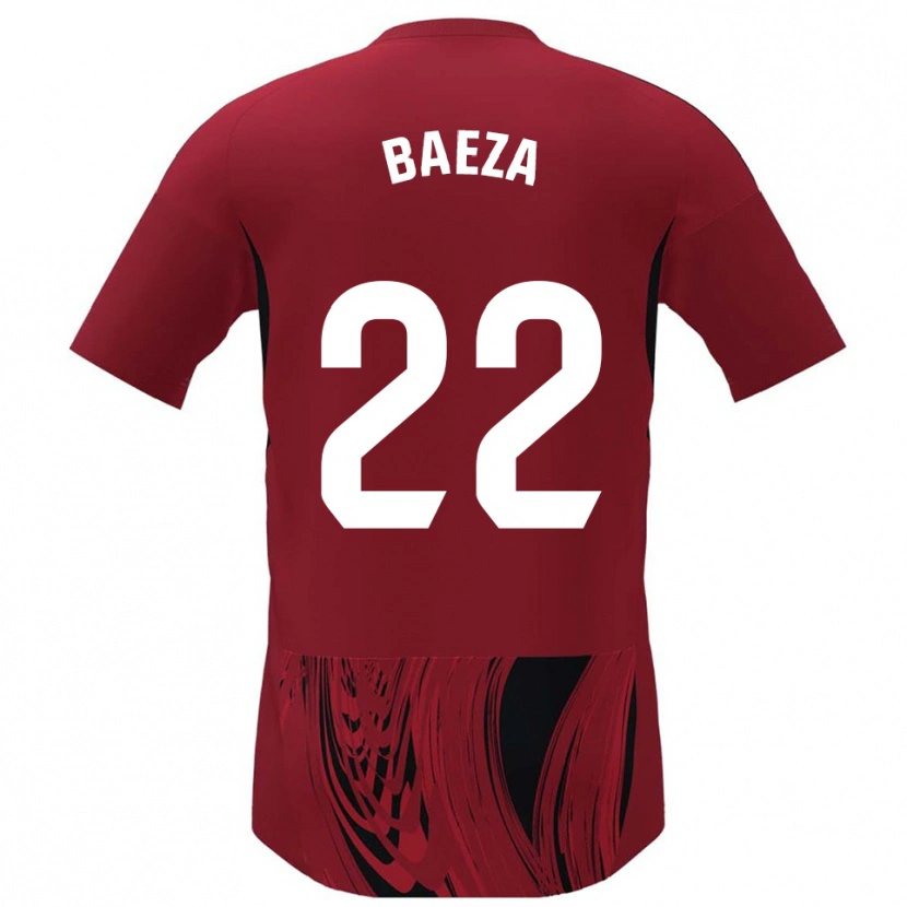 Danxen Kobiety Miguel Baeza #22 Czerwono-Czarny Domowa Koszulka 2025/26 Koszulki Klubowe