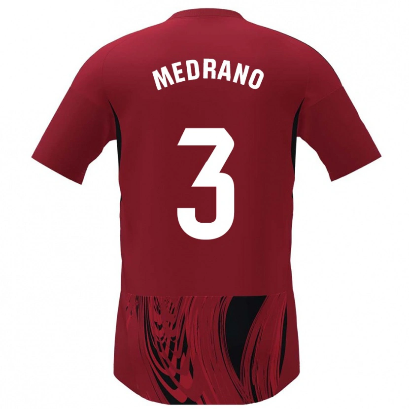 Danxen Kobiety Fernando Medrano #3 Czerwono-Czarny Domowa Koszulka 2025/26 Koszulki Klubowe