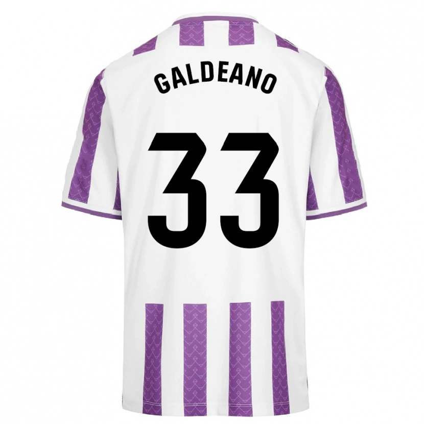 Danxen Kobiety Alejandro Galdeano #33 Fioletowo-Biały Domowa Koszulka 2025/26 Koszulki Klubowe