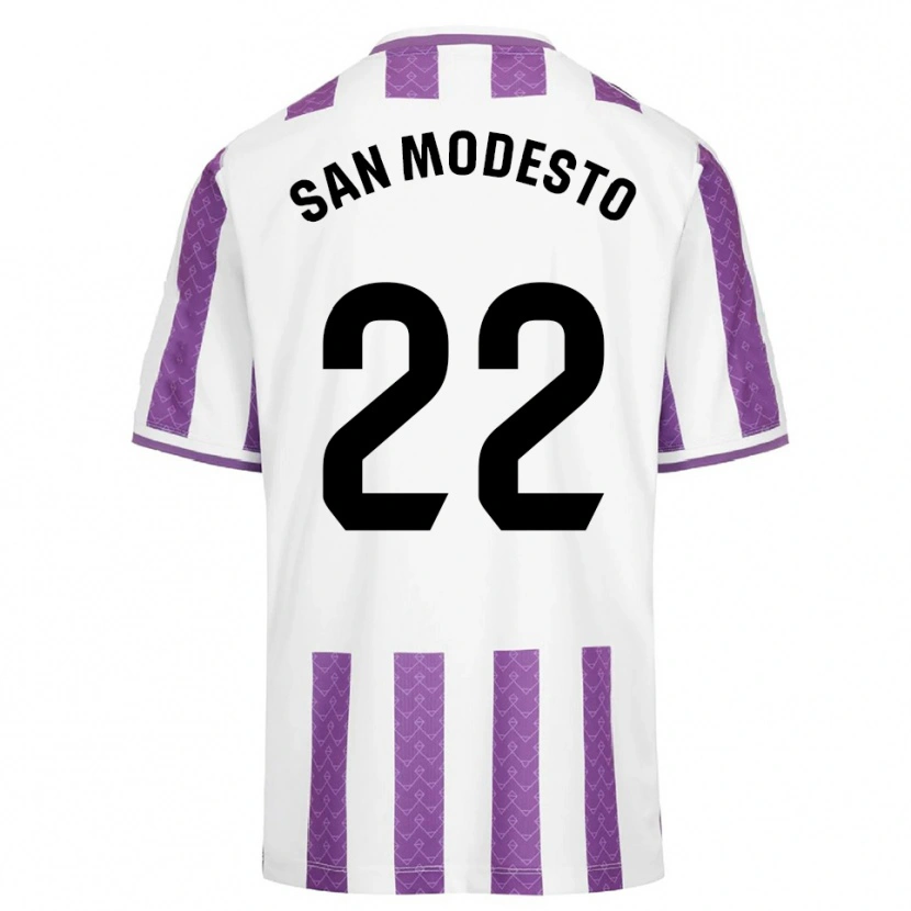 Danxen Kobiety Hugo San Modesto #22 Fioletowo-Biały Domowa Koszulka 2025/26 Koszulki Klubowe