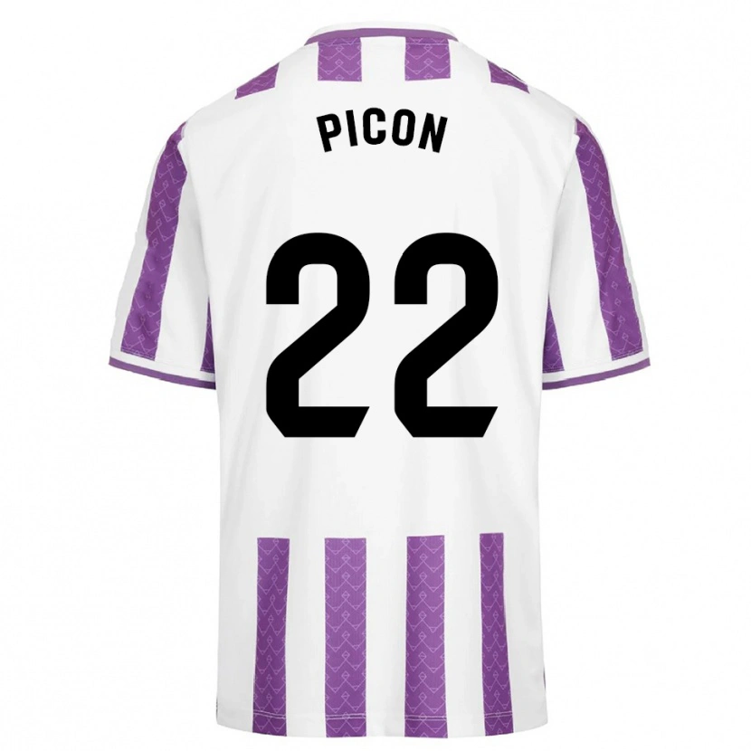 Danxen Kobiety Pablo Picón #22 Fioletowo-Biały Domowa Koszulka 2025/26 Koszulki Klubowe
