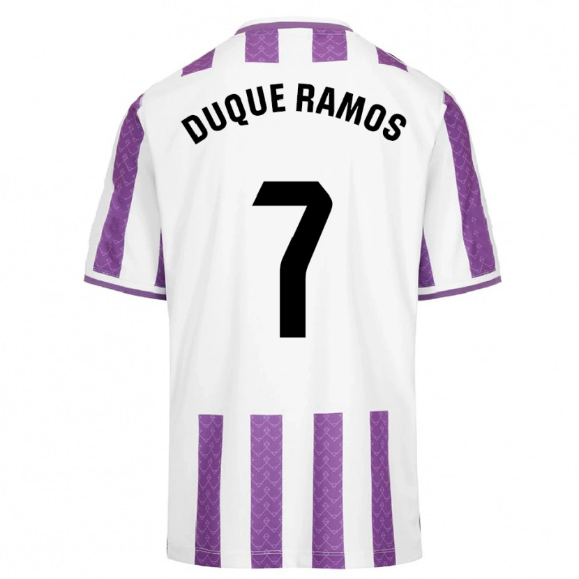 Danxen Kobiety Carmen Duque Ramos #7 Fioletowo-Biały Domowa Koszulka 2025/26 Koszulki Klubowe