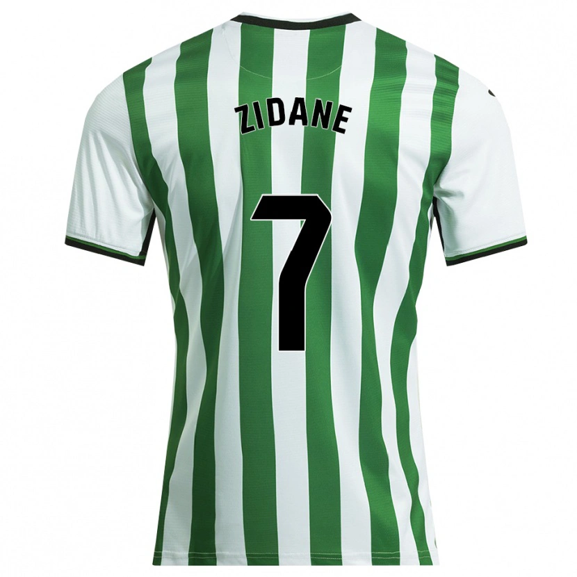 Danxen Kobiety Théo Zidane #7 Biało-Zielony Domowa Koszulka 2025/26 Koszulki Klubowe