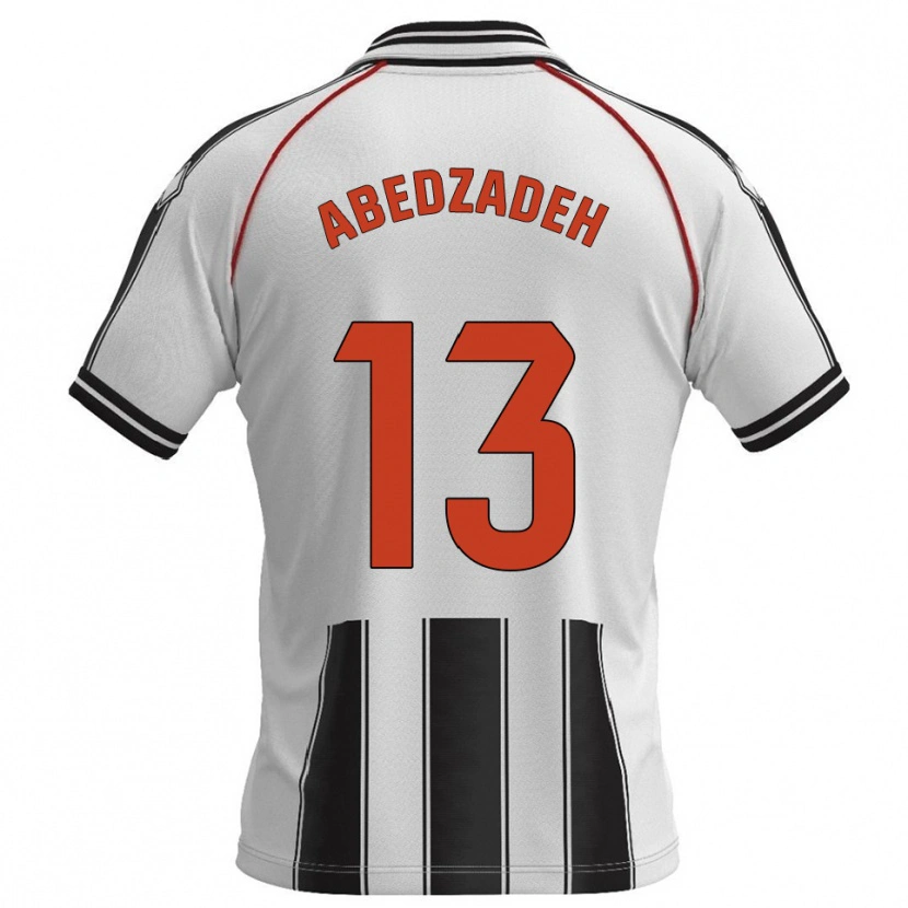 Danxen Kobiety Amir Abedzadeh #13 Biało-Czarny Domowa Koszulka 2025/26 Koszulki Klubowe