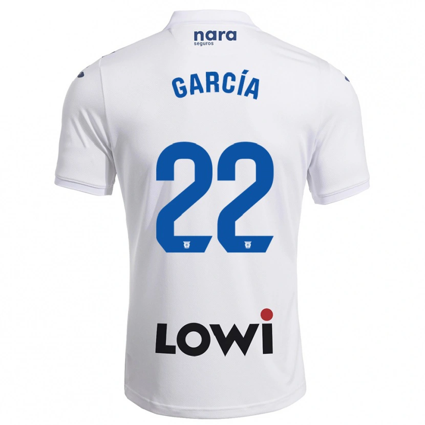 Danxen Kobiety Hugo García #22 Biało-Granatowy Domowa Koszulka 2025/26 Koszulki Klubowe