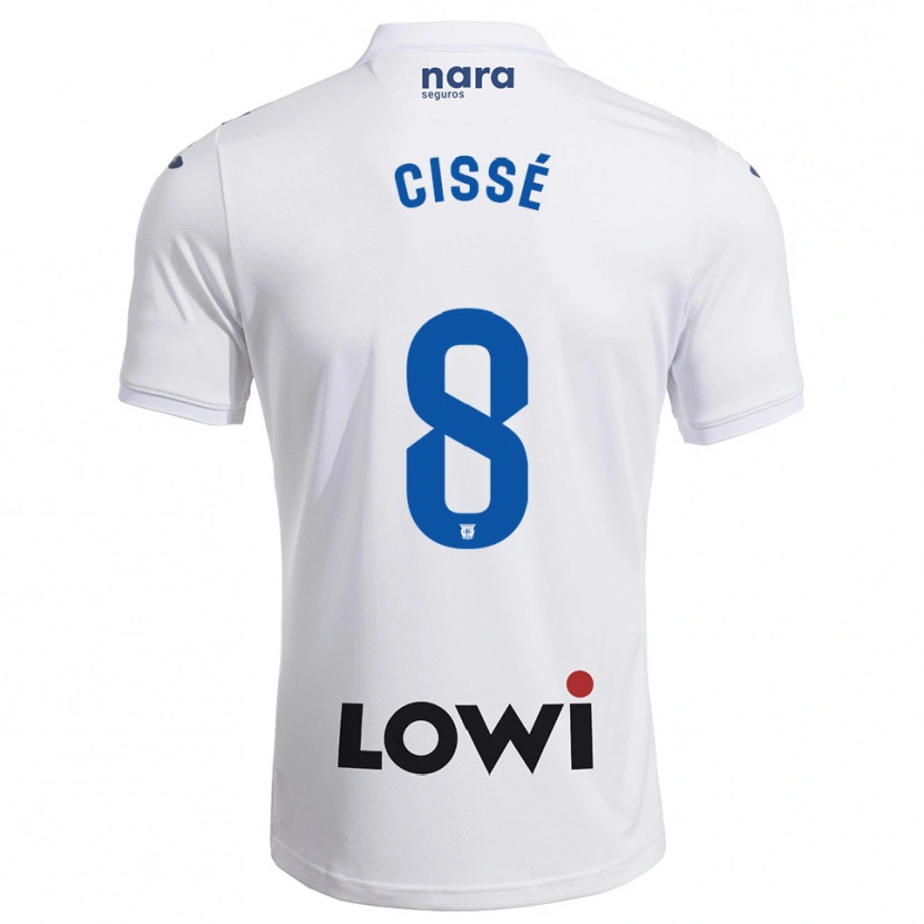 Danxen Kobiety Seydouba Cissé #8 Biało-Granatowy Domowa Koszulka 2025/26 Koszulki Klubowe