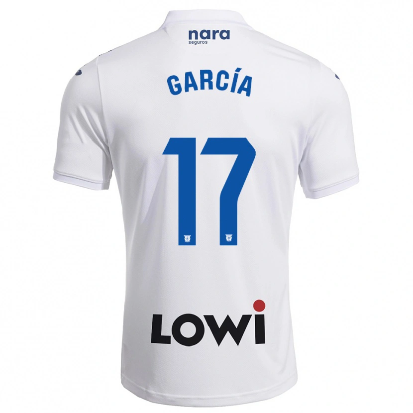 Danxen Kobiety Naim García #17 Biało-Granatowy Domowa Koszulka 2025/26 Koszulki Klubowe