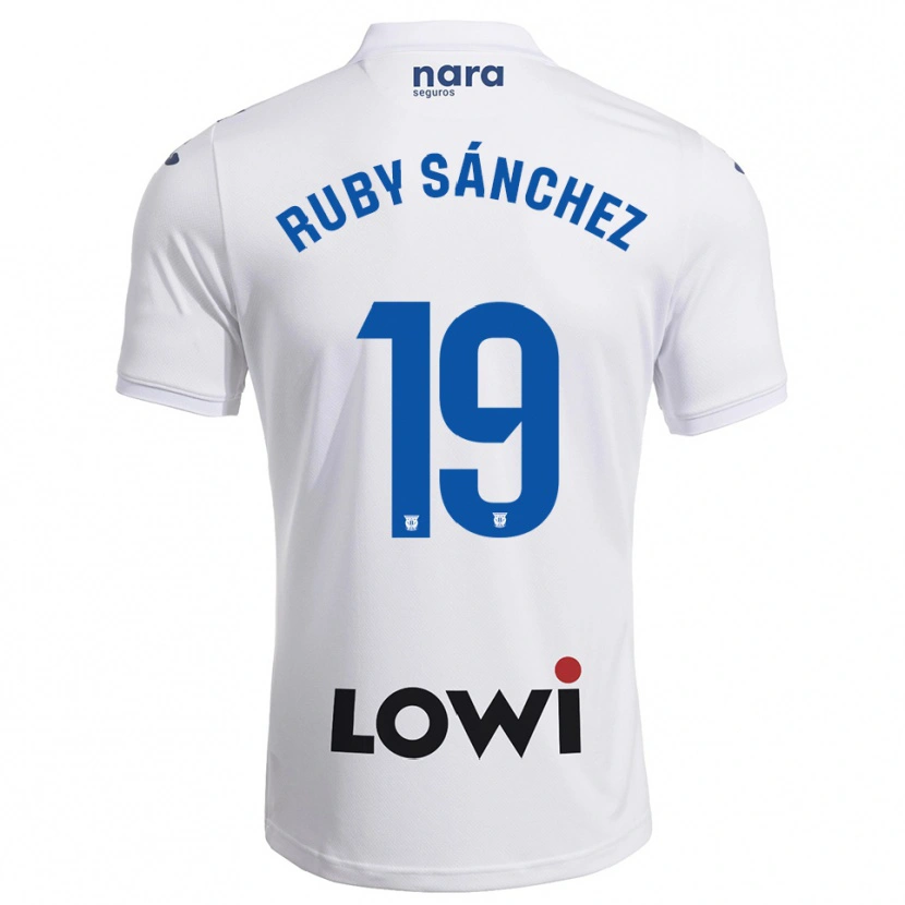 Danxen Kobiety Ruby Sánchez #19 Biało-Granatowy Domowa Koszulka 2025/26 Koszulki Klubowe