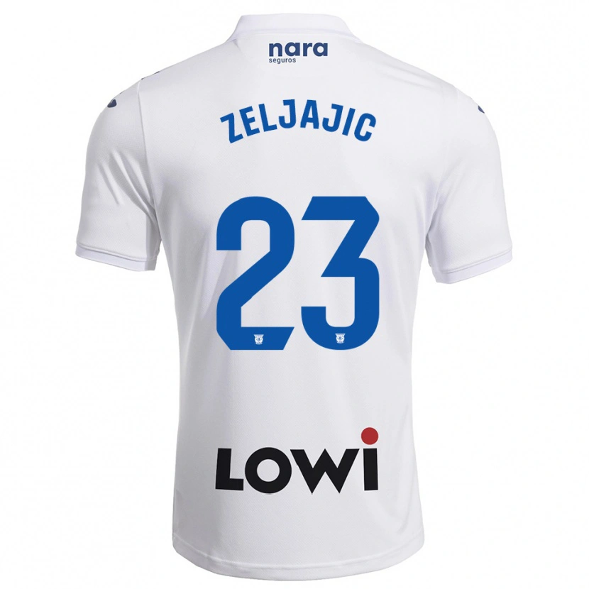 Danxen Kobiety Stanislav Zeljajic #23 Biało-Granatowy Domowa Koszulka 2025/26 Koszulki Klubowe