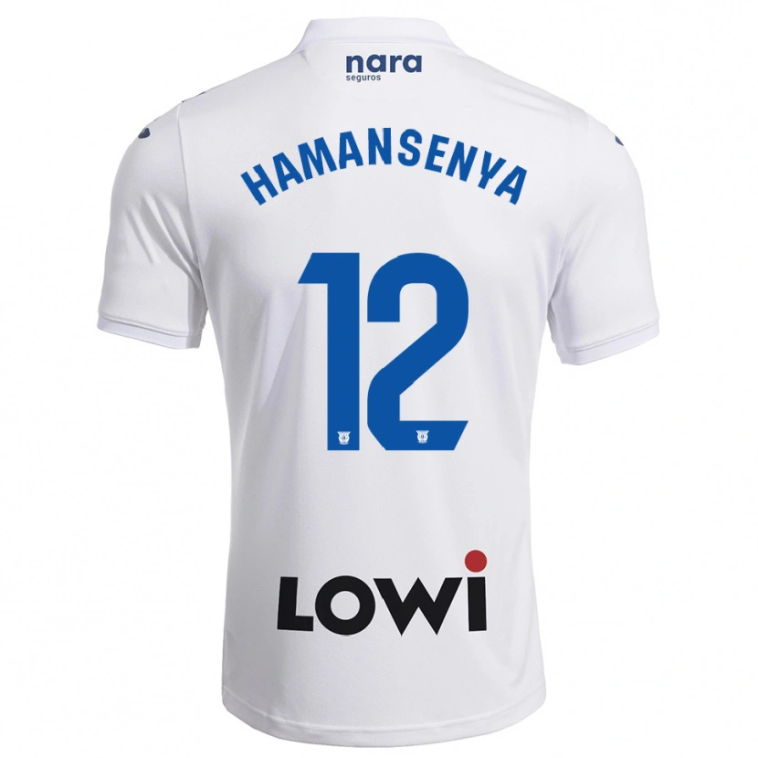 Danxen Kobiety David Hamansenya #12 Biało-Granatowy Domowa Koszulka 2025/26 Koszulki Klubowe