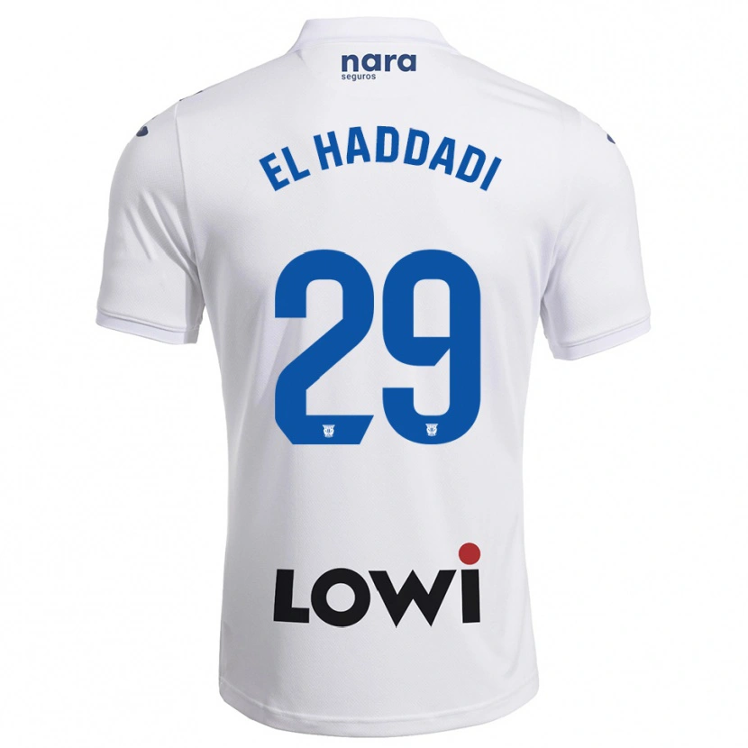 Danxen Kobiety Suleiman El Haddadi #29 Biało-Granatowy Domowa Koszulka 2025/26 Koszulki Klubowe