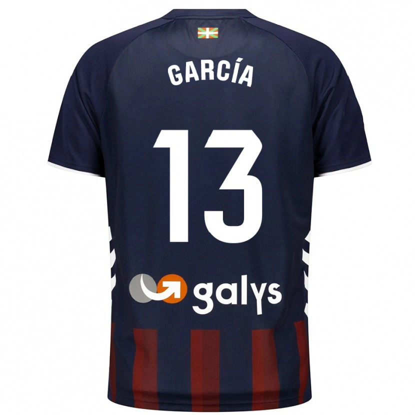 Danxen Kobiety Jon García #13 Granatowo-Czerwony Domowa Koszulka 2025/26 Koszulki Klubowe