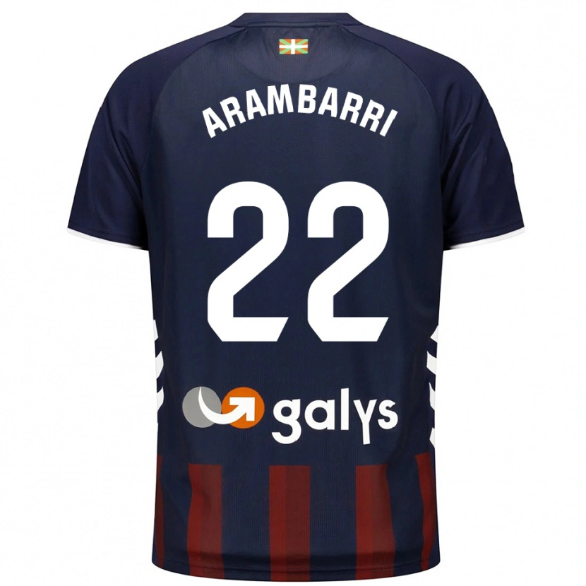 Danxen Kobiety Aritz Arambarri #22 Granatowo-Czerwony Domowa Koszulka 2025/26 Koszulki Klubowe