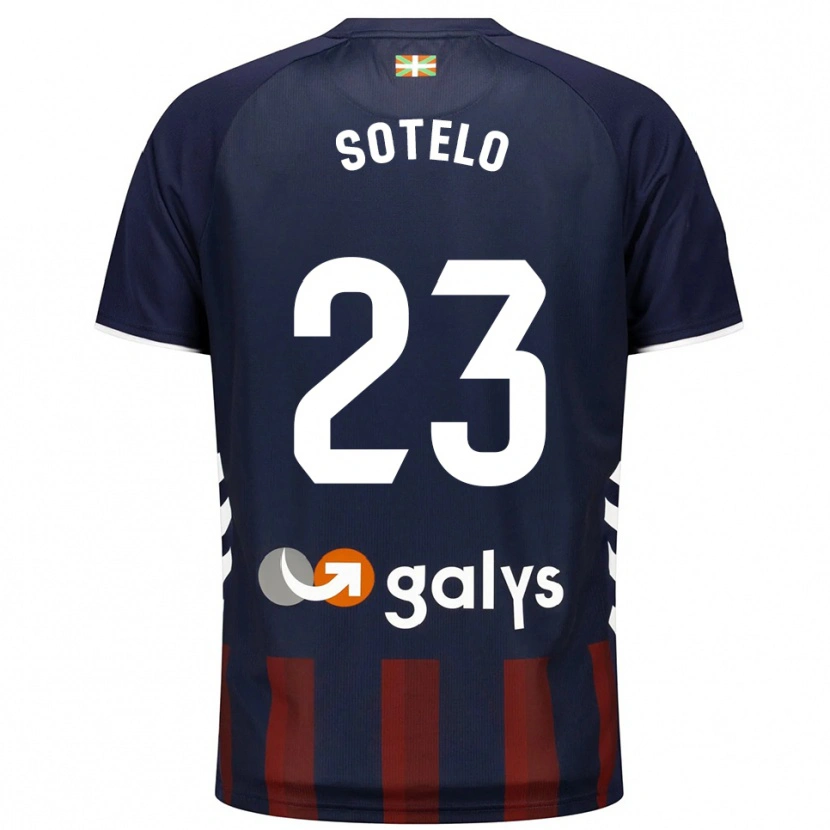 Danxen Kobiety Marcos Sotelo #23 Granatowo-Czerwony Domowa Koszulka 2025/26 Koszulki Klubowe