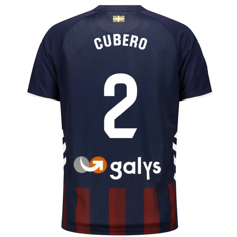 Danxen Kobiety Sergio Cubero #2 Granatowo-Czerwony Domowa Koszulka 2025/26 Koszulki Klubowe