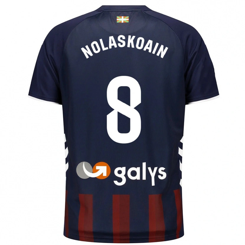 Danxen Kobiety Peru Nolaskoain #8 Granatowo-Czerwony Domowa Koszulka 2025/26 Koszulki Klubowe