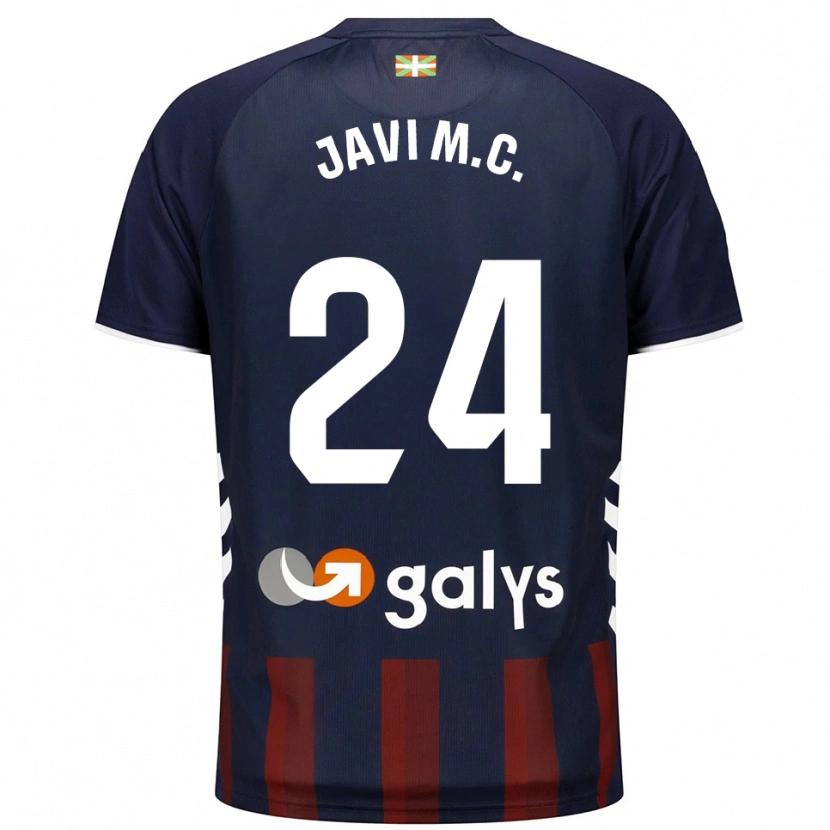 Danxen Kobiety Javi Martínez #24 Granatowo-Czerwony Domowa Koszulka 2025/26 Koszulki Klubowe