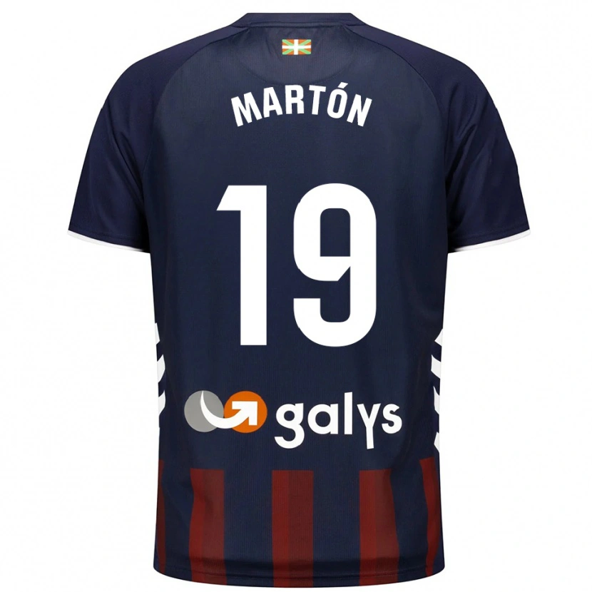Danxen Kobiety Javi Martón #19 Granatowo-Czerwony Domowa Koszulka 2025/26 Koszulki Klubowe