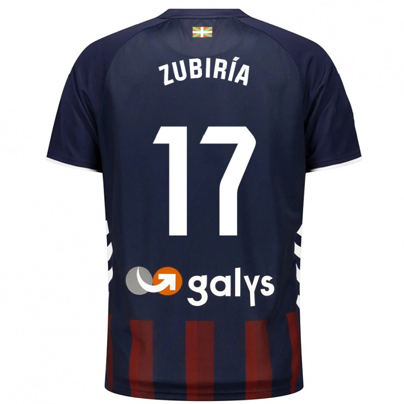 Danxen Kobiety Iker Zubiría #17 Granatowo-Czerwony Domowa Koszulka 2025/26 Koszulki Klubowe