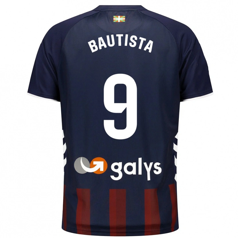 Danxen Kobiety Jon Bautista #9 Granatowo-Czerwony Domowa Koszulka 2025/26 Koszulki Klubowe