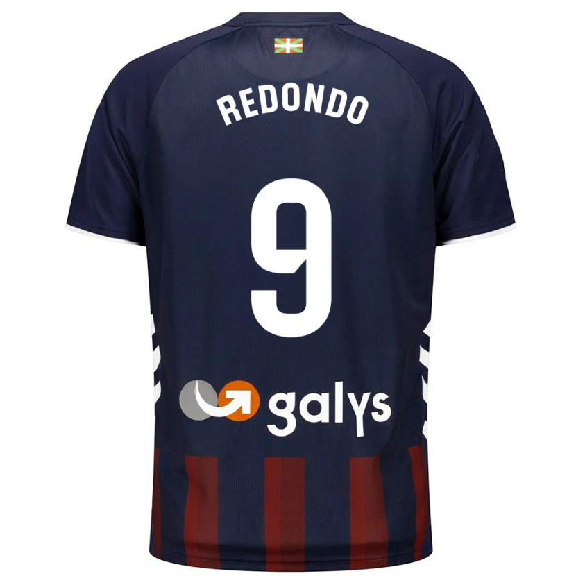 Danxen Kobiety Ekaitz Redondo #9 Granatowo-Czerwony Domowa Koszulka 2025/26 Koszulki Klubowe