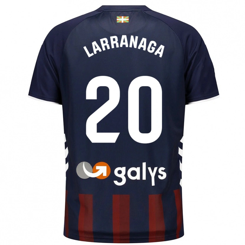 Danxen Kobiety Aitor Larrañaga #20 Granatowo-Czerwony Domowa Koszulka 2025/26 Koszulki Klubowe