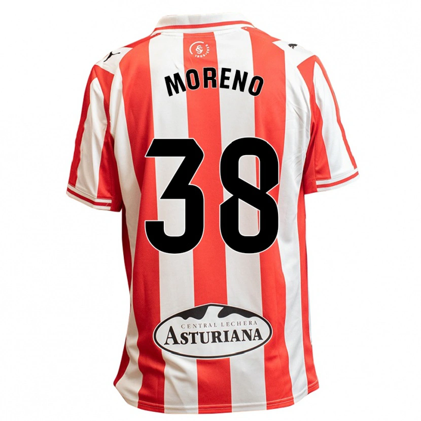 Danxen Kobiety Gerard Moreno #38 Biało-Czerwony Domowa Koszulka 2025/26 Koszulki Klubowe