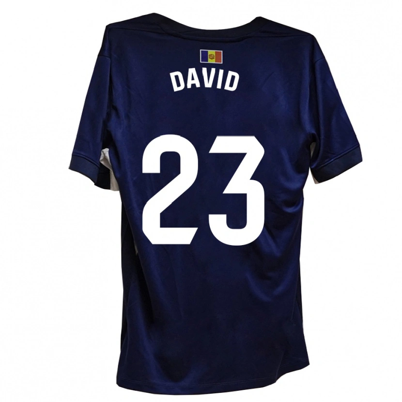 Danxen Kobiety David De La Fuente #23 Granatowo-Biały Domowa Koszulka 2025/26 Koszulki Klubowe