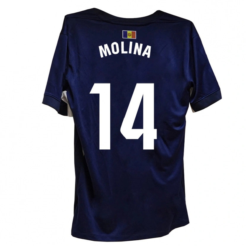 Danxen Kobiety Sergio Molina #14 Granatowo-Biały Domowa Koszulka 2025/26 Koszulki Klubowe