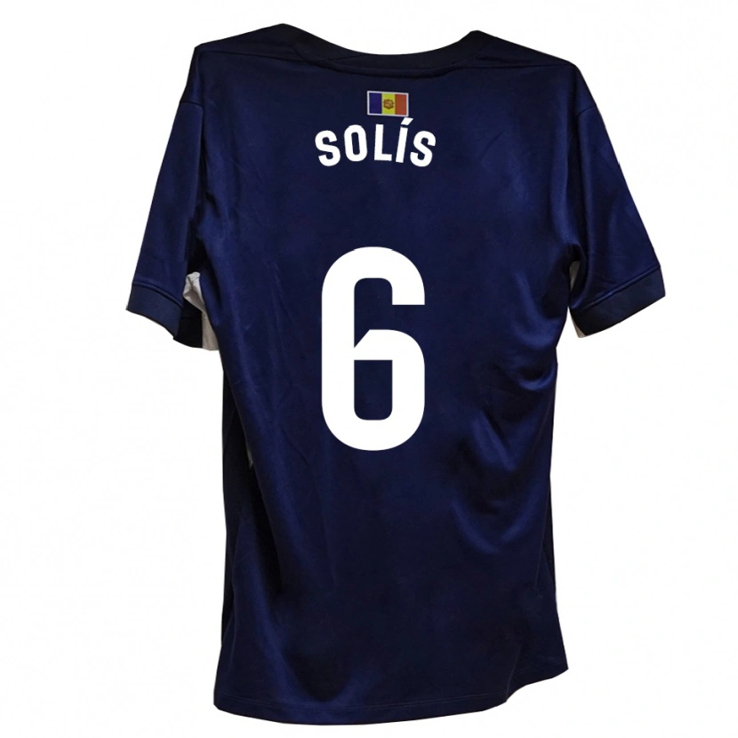 Danxen Kobiety Alberto Solís #6 Granatowo-Biały Domowa Koszulka 2025/26 Koszulki Klubowe