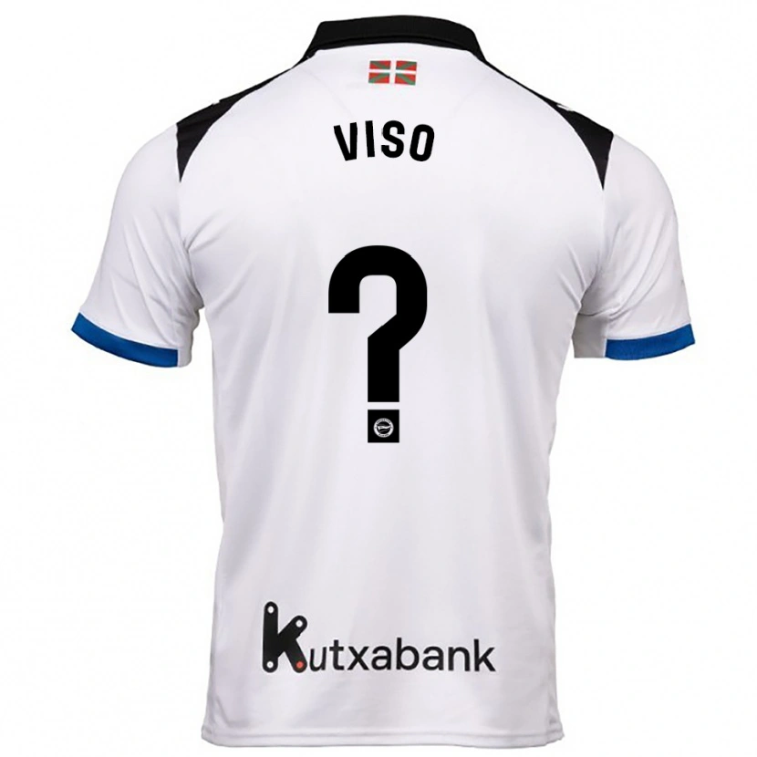 Danxen Kobiety Carlo Viso #0 Biało-Niebieski Wyjazdowa Koszulka 2025/26 Koszulki Klubowe