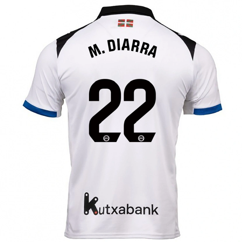 Danxen Kobiety Moussa Diarra #22 Biało-Niebieski Wyjazdowa Koszulka 2025/26 Koszulki Klubowe